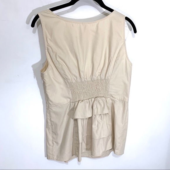 Floreat Appliqué Beige Blouse - Picture 7 of 7